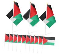 50Pièces Drapeaux Palestiniens Miniatures à Agiter Main Drapeaux Portatifs pour Événements Sportifs Décorations