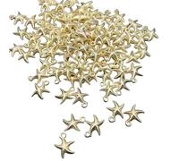 50pieces SEA CREATURE CHARM Shell Star Fish Perles Charme De Mer Animal Pendre Bijoux De Fabrication Accessoires Shell Star Oreau Composants