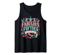 50s Retro Vintage Rockabilly Pinup Women Americana Style Débardeur
