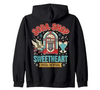 50s Retro Vintage Rockabilly Pinup Women Americana Style Sweat à Capuche