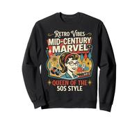 50s Retro Vintage Rockabilly Pinup Women Americana Style Sweatshirt