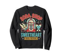 50s Retro Vintage Rockabilly Pinup Women Americana Style Sweatshirt