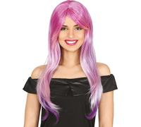 50's Style Ondulé Blond Bleu Perruque Carnaval Rétro Glamour Accessoire de Costume Boucles ondulées Fête Highlight Vintage Look Cheveux, Couleur : Violet
