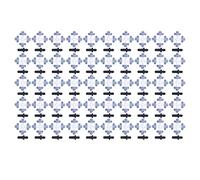50Set 4 Sortie Pulvérisateur Buse Brumisation Suspendu Arroseur Irrigation Accessoire Gris Plastique 6x6cm 2.4x2.4in pour Jardin Serre Pelouse Refroidissement
