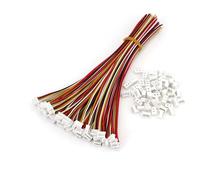 50Sets 4-Pin Pitch 1.25mm Single Head 15cm 28AWG Wire to Board Connector EKFBQBGW