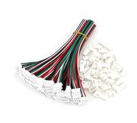 50Sets XH2.54 Pitch 2.54mm 4-Pin Single End 15cm Electronic Wire To Board Connector EKFBQBGW