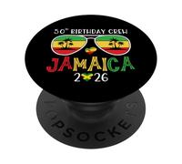 50th Birthday Crew Jamaica 2026 50 Years Old Bday Party Trip PopSockets PopGrip Adhésif