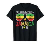 50th Birthday Crew Jamaica 2026 50 Years Old Bday Party Trip T-Shirt