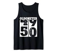 50th Birthday Gifts Oldometer 49-50 Men Women Funny Vintage Débardeur