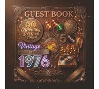 50th Birthday Guest Book - Vintage 70s Celebration Sign In Book | Retro Party Memory Book