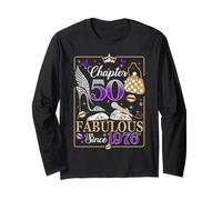 50th Birthday Queen Chapter 50 Fabulous Since 1976 Women Manche Longue