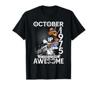 50th Birthday The Bear Legends October 1975 50 Years Old Men T-Shirt