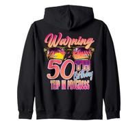 50th Birthday Trip Vacation 50 Year Old Cruise Warning Retro Sweat à Capuche