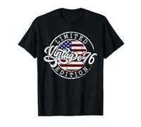 50th Birthday Vintage 1976 US Flag 50 Year Old Born in 1976 T-Shirt