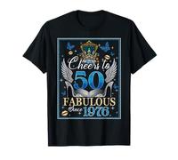 50th Birthday Women Cheers to 50 Years Fabulous Since 1976 T-Shirt