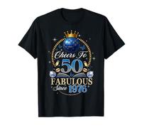 50th Birthday Women Cheers to 50 Years Fabulous Since 1976 T-Shirt