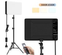 50W 3000k-6500k bicolore LED lampe de remplissage panneau de lumière vidéo éclairage de photographie flux en direct lumière de Studio Photo avec trépied 200CM tripod
