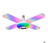 50W LED Starry Plafonnier Haut-parleur RGB Couleur Changeant Musique+Télécommande E27/B22 Ampoule Femeo