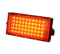 50W Rouge/vert/bleu Blanc LED Lumière D'inondation Étanche Ip65 Extérieur Projecteur De Jardin Éclairage LED Réflecteur Réverbère Super Bright(Red)