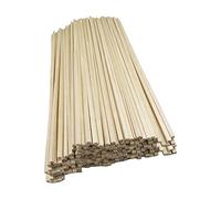 50x Bâtons Carrés Non Finis, Bandes de Bois Dur, Carré Tasseau Bois, Bâtons de Bambou, pour L'artisanat, Maquette, Bricolage, Accessoires éducatifs, 400x3x3mm
