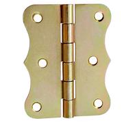 50x Charnières Laminés 80 X 61 MM de Porte Moitié Largeur Rétro Jaune Galvanisé