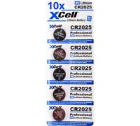 50X CR2025 Pile Lithium 3V / 170mAh (10X Paquet De 5)