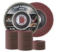 50x Disques Abrasifs à Lamelles Meulage 125 x 22,2 mm Grain 36 Métal Acier Bois Roues à Feuillets Abrasif Ponçage Rouille Polissage Finition Qualité Supérieure