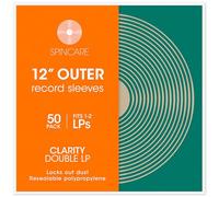 50x DOUBLE Pochettes Vinyle 33 Tours | Pour Plupart Des LP 1-2 Gatefold | Super Clair Et Refermable