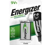 50x Energizer Batterie Recharge Power Plus 9V1 NiMH Blister de 1 175mAh 8,4V