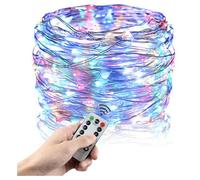 50x fil lumineux LED multicolore 5M + télécommande, alimenté par USB