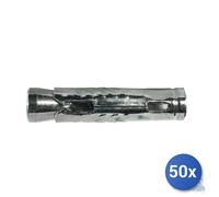50x Maurer Tassello Ancrage En Acier Mat Solo Corps Mat 6 M6X55 D. 10 Mm Gris