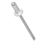 50x Rivets Aveugles 4x8 mm Pop Rivet Aluminium Acier Tête Zingué Couleur Argent Attache Matériaux Fins Métal Bois Plastique Cuir Applications Diverses