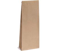 50x sachets à fond plat sans fenêtre - 100g - taille 7 x 4 x 20,5 cm - sacs en papier Sacs à fond plat Sacs cadeaux Sacs en papier Sacs en papier kraft (100g - sans fenêtre, 50 pcs.)