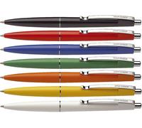 50x Schneider SN132900 Stylo à bille Office, mécanisme à poussoir, M, bleu, Couleur du corps : assorti