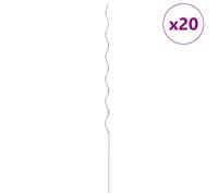 50x Supports de Plantes en Spirale Jardin Cour Acier Galvanisé 110 cm vidaXL