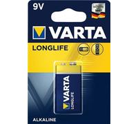 50X Varta 42334 Longlife 6LR61/6LP3146/9V Bloc (4122), 1 pc. pc. Blister - Pile alcaline-manganèse (alcaline), 9 V