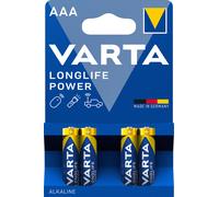 50x VARTA Longlife/Puissance AAA Micro Pile Alcaline 4er Blister Autrefois High