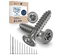 50x Vis à bois tête fraisée en Acier inoxydable Torx V2A vis inox 4x70 pour panneaux d'aggloméré Bois Filetage partiel 4mm fort 70mm long 50 pièce en acier A2