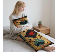 50x180cm Oreiller de Corps Soutien à la Grossesse et à la Maternité,Oreiller de Corps Coussin Rétro Velour Pillow Case,Confortable Housse Coussin Nationalité pour Maison Chambre lit Canapé LYD19