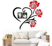 50x50/80x80cm 3D roses acrylique sticker mural vinyle Art Decor salon Home Decal - S