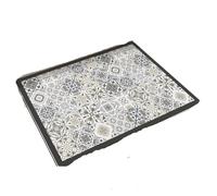 50X60cm Vintage Checkered Printed Washing Machine Cover Pad, Quick-Dry Absorbent Protective Top Mat For Washer And Dryer(Grey Plaid)