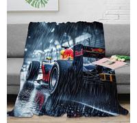 50x60inch(127x152cm) Couverture De Style Rustique Bull Racing pour Canapé, Chaise, Lit, Décoration D'intérieur, Douce, Chaude, Confortable, Formulaone Couverture Sherpa Polaire