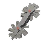 51/52Pcs Jauge de filetage en acier inoxydable 60 et 55 degrés, Jauge de pas de vis Outil de mesure métrique + impérial, Jauge de Filet de Rayon en Acier Inoxydable (52pc)(Metric+ imperial (52pc)