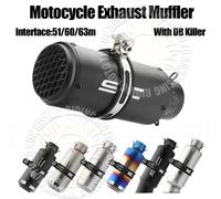 51/60/63mm inoxydable SC moto échappement et DB tueur pour Gp projet course silencieux d'échappement tuyau arrière mise à niveau modifié K 60MM