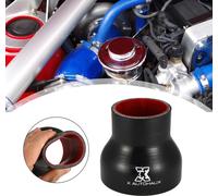 51-76mm 2"-2.99" Diamètre Interne Droit Silicone Tuyau Tube Noir Rouge pour Voiture