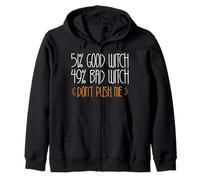 51% Good Witch 49% Bad Witch Chemise Femme Fille Halloween Sweat à Capuche