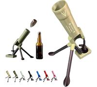 51 mm Décapsuleur de Mortier de Bière Décapsuleur de Bière Amusant, Mains Libres, Lanceur de Bouchons Tactiques pour la Maison les Fêtes, Les Bars le bureau, la Décoration (Beige)