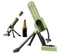 51 mm Décapsuleur de Mortier de Bière Décapsuleur de Bière Amusant, Mains Libres, Lanceur de Bouchons Tactiques pour la Maison les Fêtes, Les Bars le bureau, la Décoration (Vert(avec des lettres))
