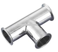 51 mm Tri Clamp 3 Way Tee, connecteur en T en acier inoxydable 304 raccord de tuyau