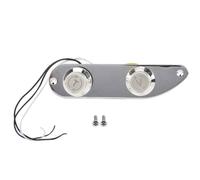 51 P Bass Control Plate Width Prewired Loaded Telecaster Control Plate for Tele Guitar Chrome